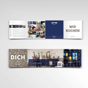 Printprodukt Flyer Faltflyer DPL Wir suchen dich achtseitig