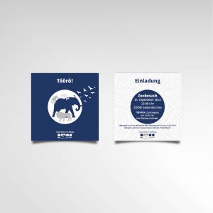 DPL Einladungskarte Karte Printprodukt Zoobesuch