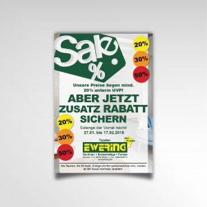 Ewering Raumdesign Plakat Poster Sale Printprodukt Rabattaktion