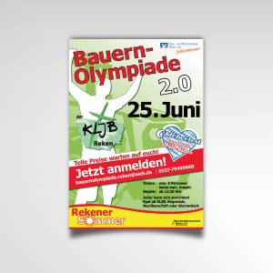 Plakat Poster KLJB Rekener Sommer Bauernolympiade Printprodukt