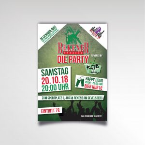 Rekner Spezial - Die Party Printprodukt Poster KLJB Reken Plakat