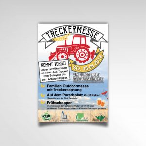 Treckermesse KLJB Reken Plakat Poster Printprodukt