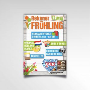 Poster Rekener Frühling Printprodukt Poster Marketinggemeinschaft Reken