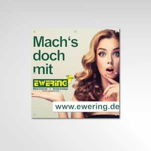 Gerüstbanner Ewering GmbH Werbemittel Printprodukt Banner
