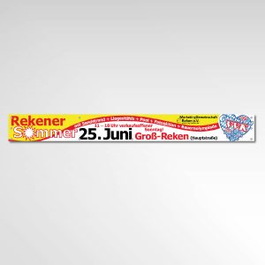 Banner Printprodukt Werbemittel Marketinggemeinschafft Reken Rekener Sommer