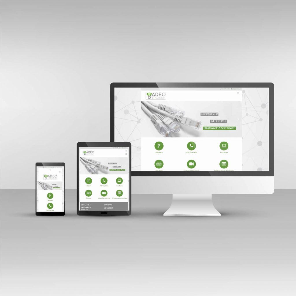 Webdesign responsive Adeo IT-GmbH Website adeo-it.de