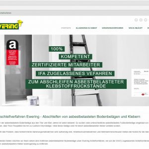 Ewering Website Startseite Webdesign asbestbodensanierung.de
