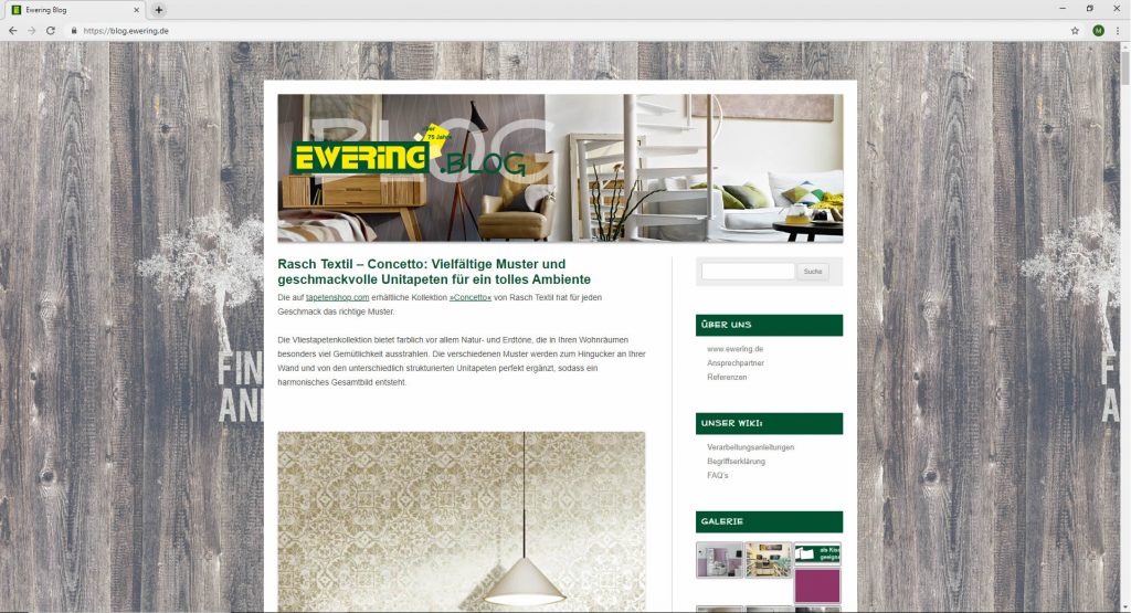 Ewering Blog Website blog.ewering.de Startseite