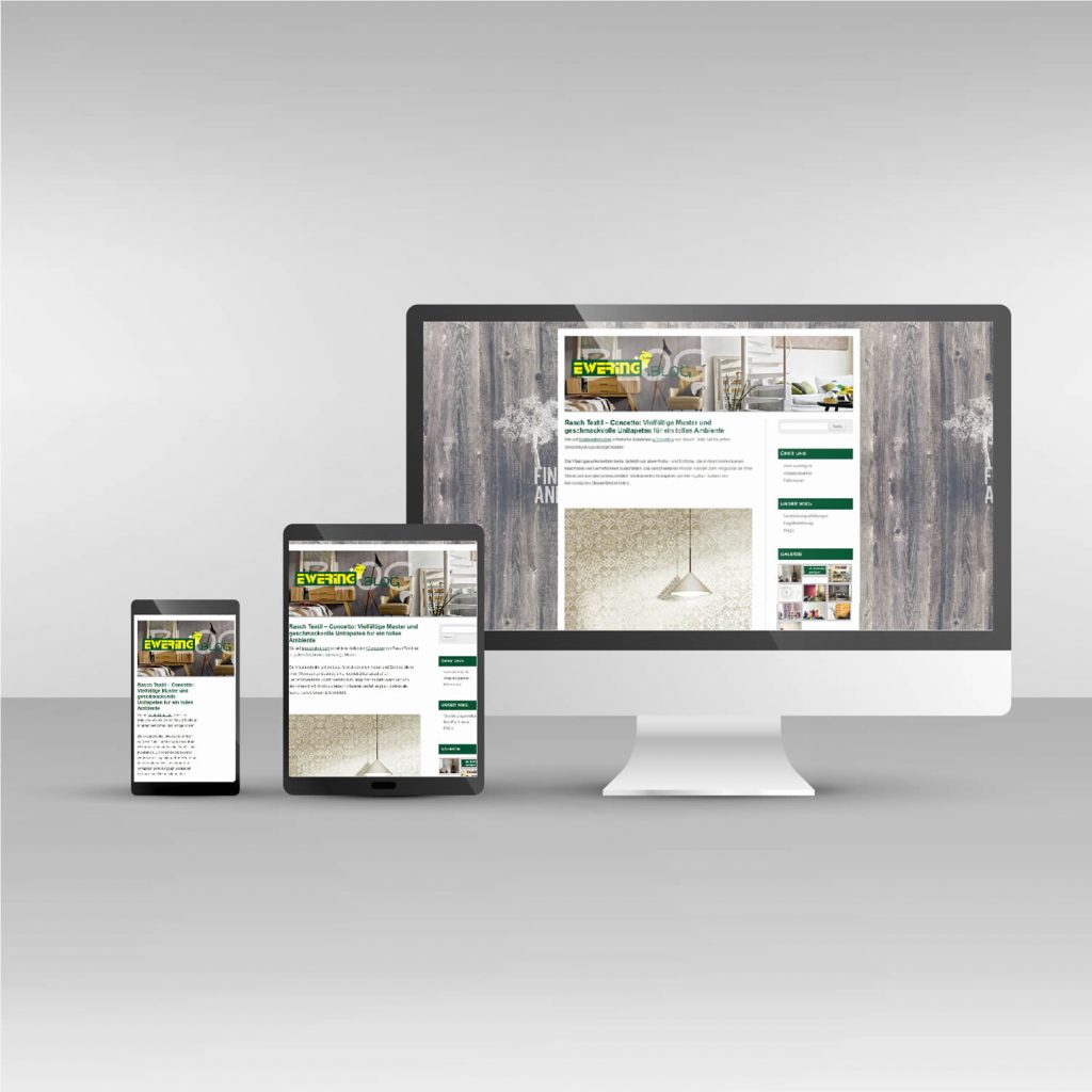 Ewering Blog Website blog.ewering.de responsive Webdesign