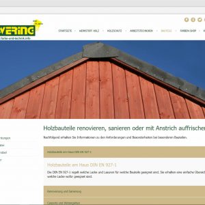 Infoseite Bauteile Webdesign Ewering farbe-und-technik.info