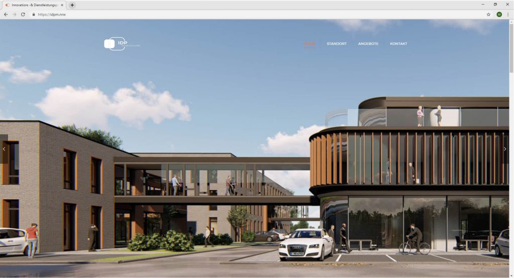 Startseite IDPM Webdesign Website idpm.nrw