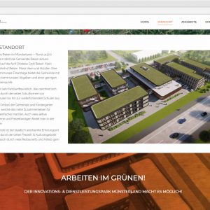 IDPM Website Infoseite Standort idpm.nrw Webdesign