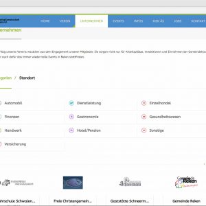 Infoseite Unternehmen Webdesign mg-reken.de Marketinggemeinschaft Reken