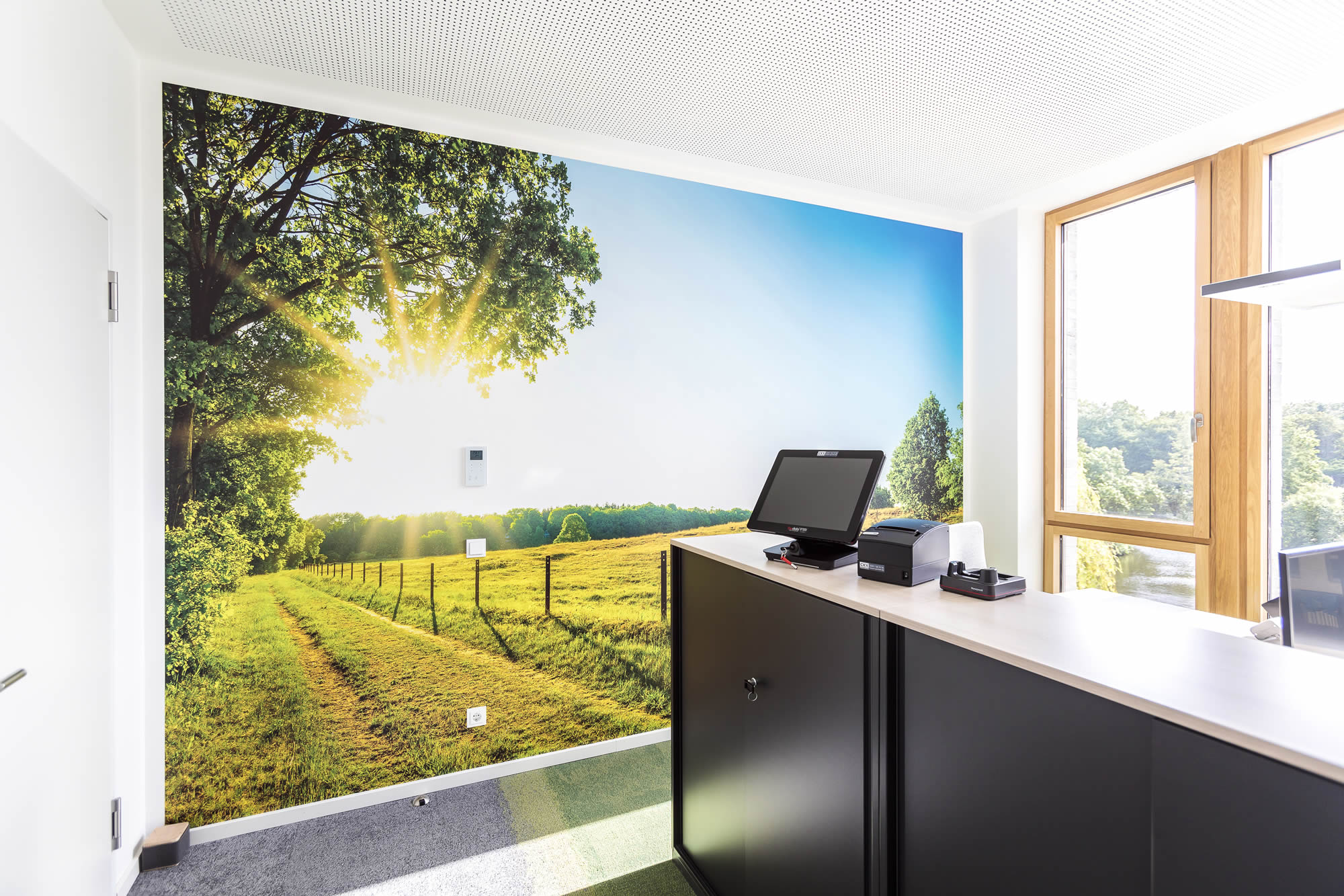 Stadtsparkasse Bocholt Referenzen Malerarbeiten Fototapete Landschaft