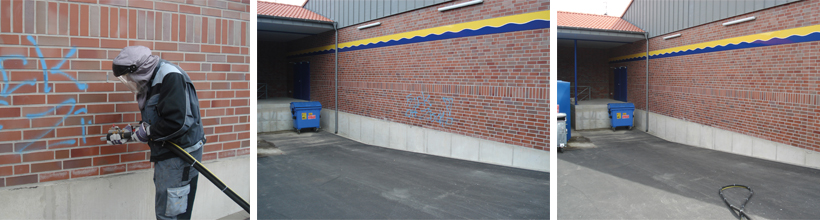 Leistungen Kundendienst Grafittientfernung