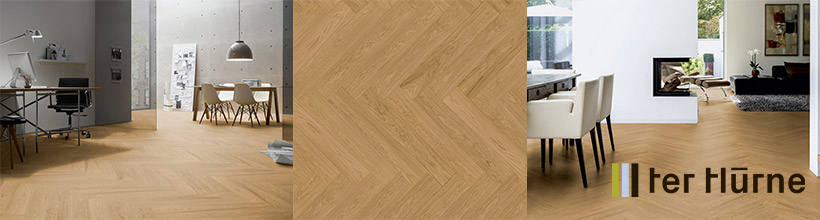 Fußboden aus Eichenholz im Esszimmer und Büro