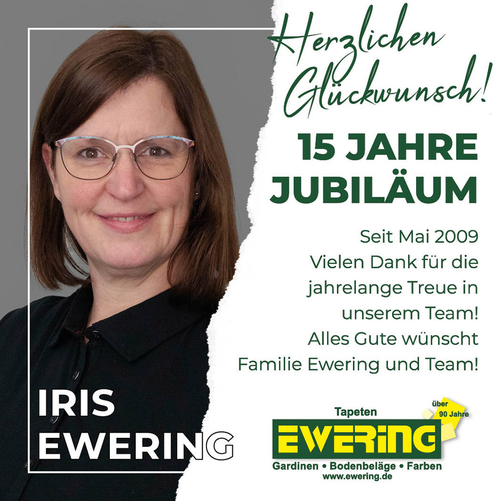 Jubiläum Iris Ewering 2024