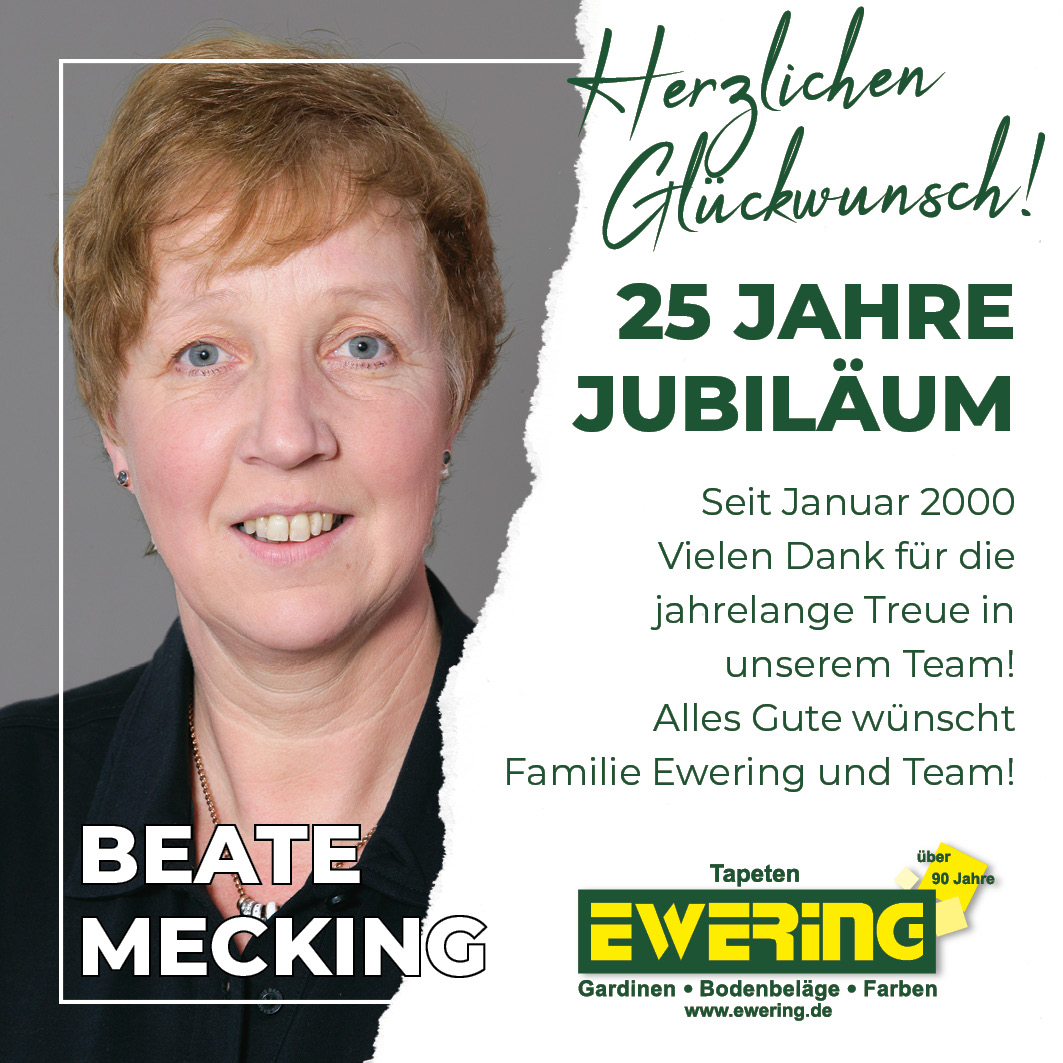25 Jahre Jubiläum Beate Mecking 2025