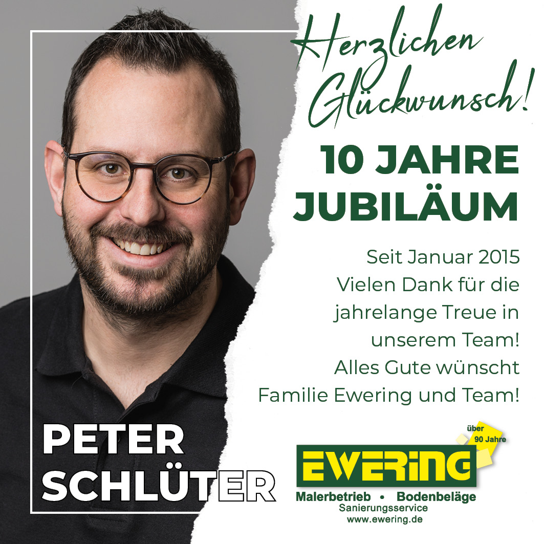 10 Jahre Jubiläum Peter Schlüter 2025
