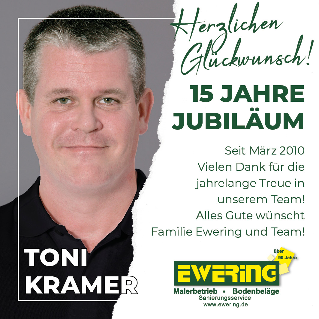 15 Jahre Jubiläum Toni Kramer 2025