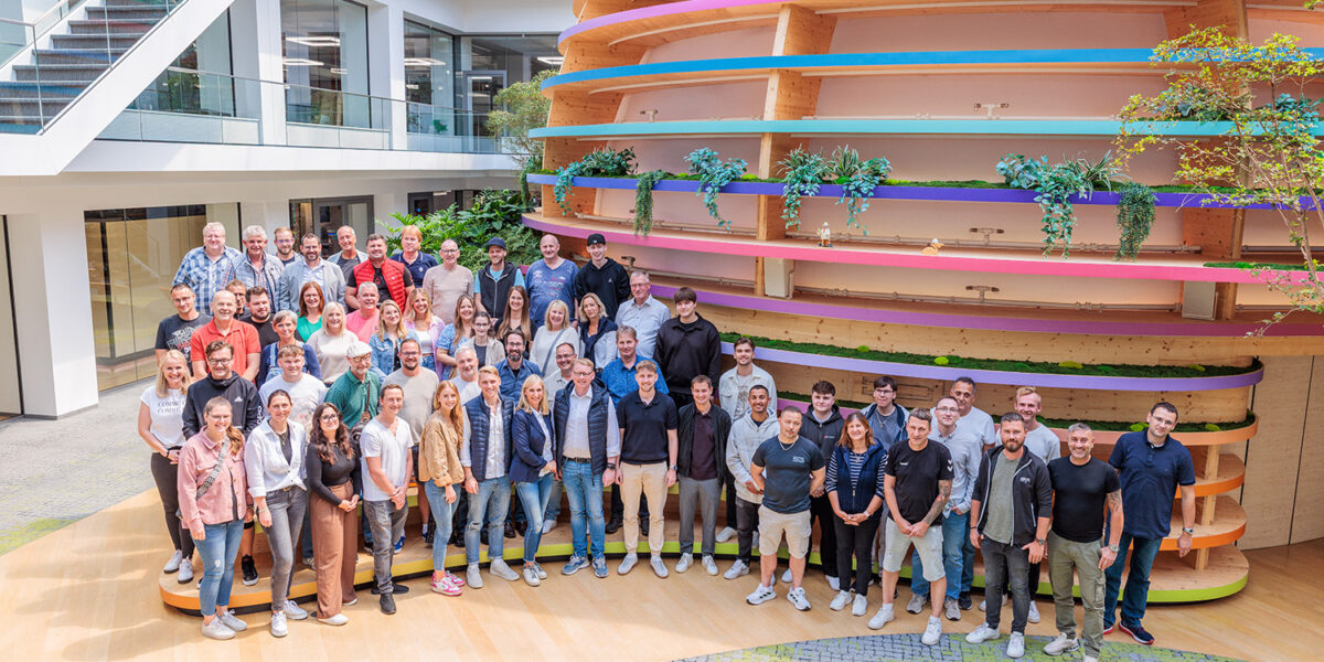 Ewering Sommerfest 2025 Teamfoto bei Brillux