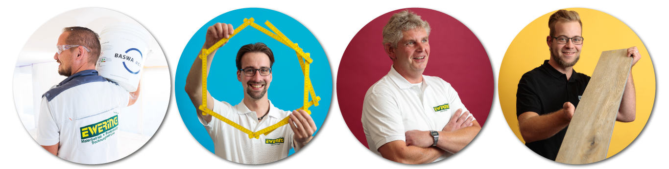 Stellenanzeige Maler und Lackierer Fotos Mitarbeiter Ewering