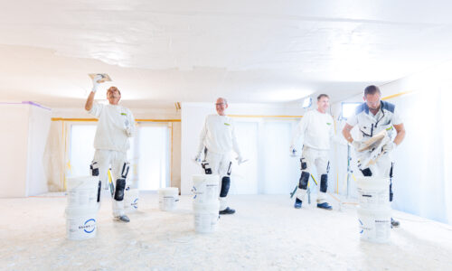 Teamarbeit Baustelle Team Ewering Maler