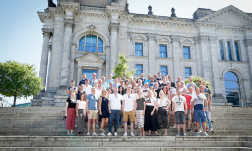 Teambild Berlin Jubiläumsfahrt 100 Jahre Ewering